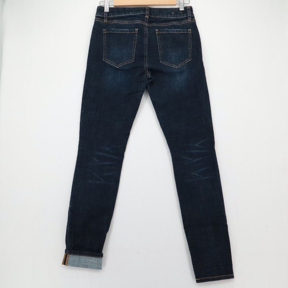 CABI Size 2 Skinny Jeans Dark Rinse Stretch 8" Rise 30.5" Inseam Womens